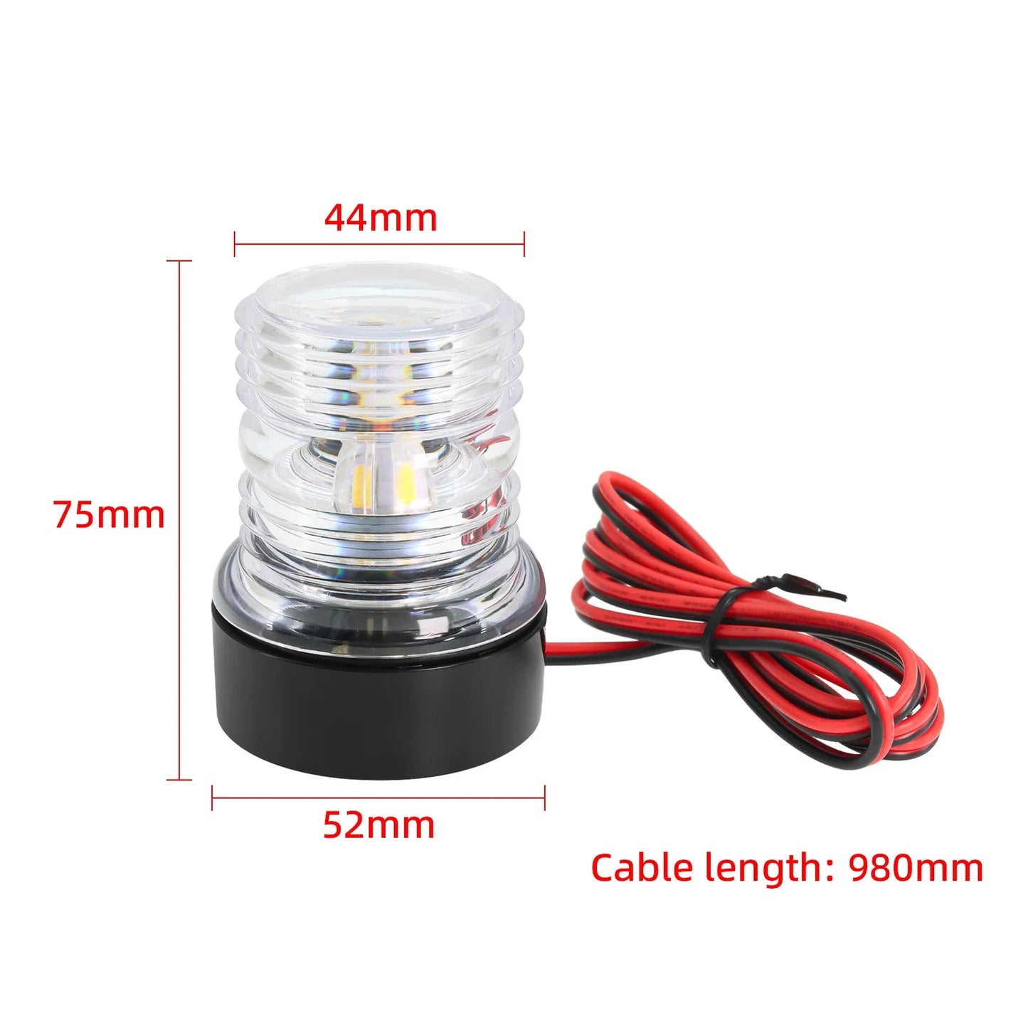 12V Marine Navigation Light LED Anchor Light 360 Degree